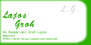 lajos groh business card